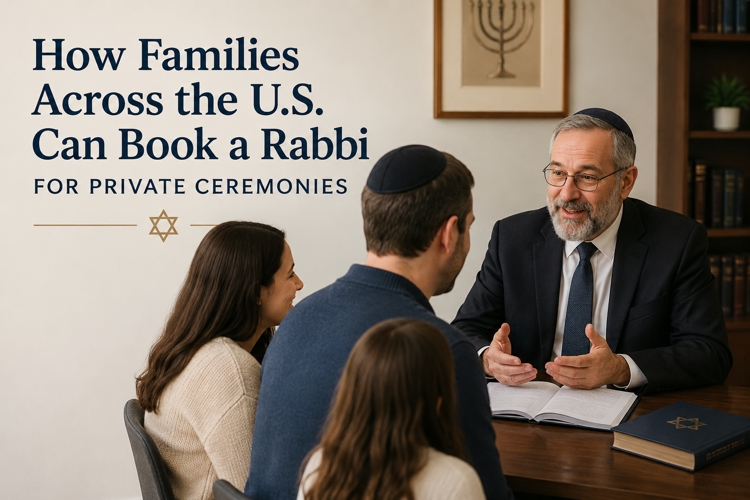 Blog How Families Across the U.S. Can Book a Rabbi for Private Ceremonies