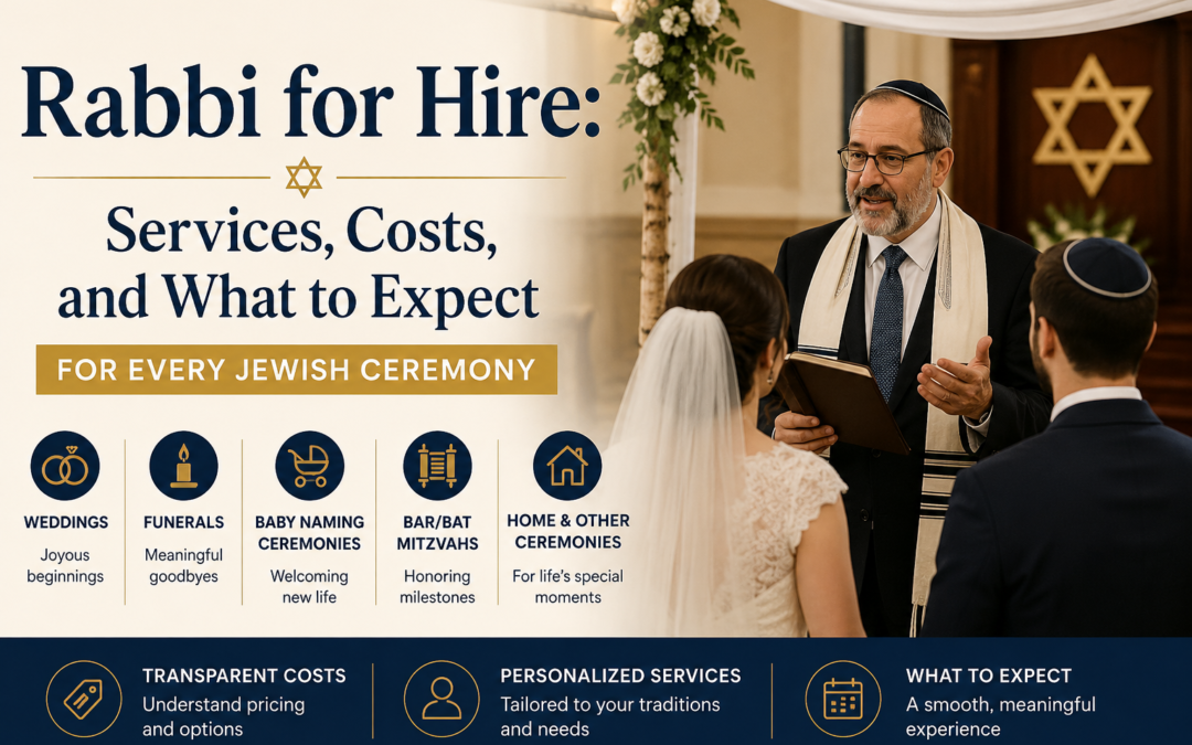 Rabbi for Hire: Services, Costs, and What to Expect for Every Jewish Ceremony