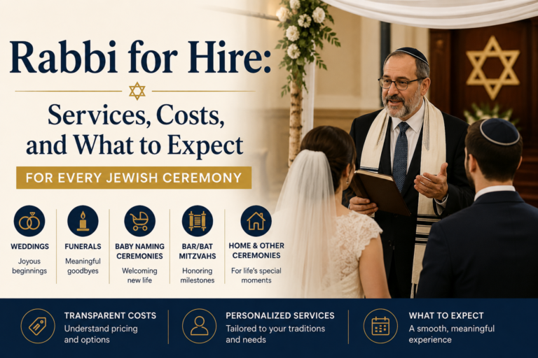 Rabbi for Hire: Services, Costs, and What to Expect for Every Jewish Ceremony